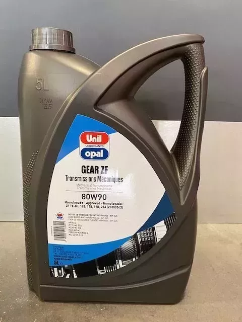 Bidon huile 5 Litres 80w90 UNIL OPAL GEAR ZF Pont et Boîtes - Sarl