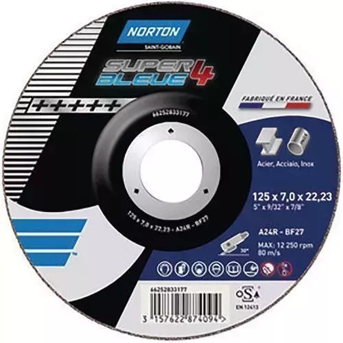 DISQUE A MEULER 125X7X22.2 - Sarl Nexon