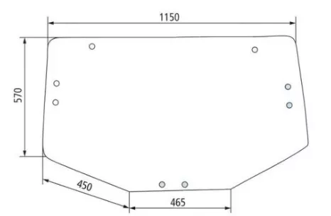 VITRE ARRIERE JOHN DEERE L213351