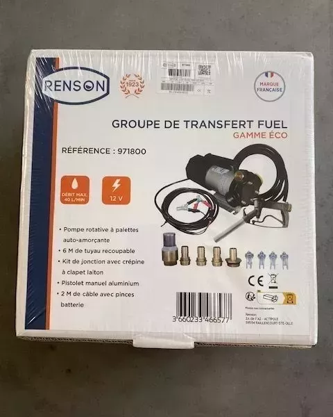 Groupe de transfert fluides éco 12V 40l/min